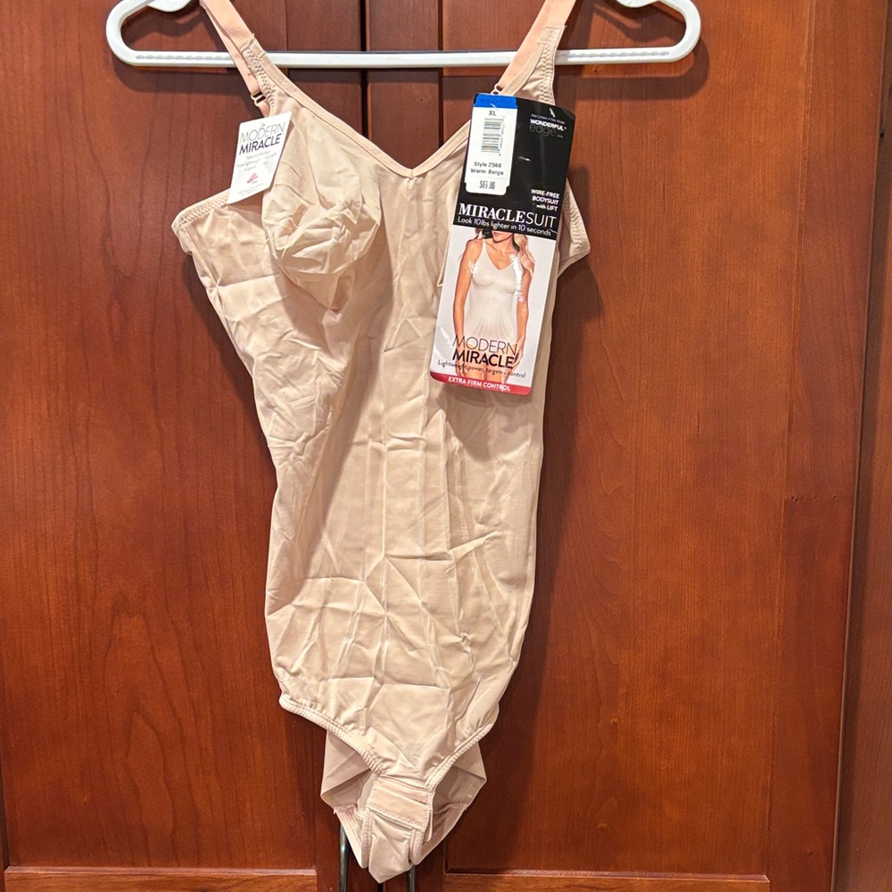 Miraclesuit Modern Miracle Shape Bodysuit w/Lift-extra firm control sz XL-NWT